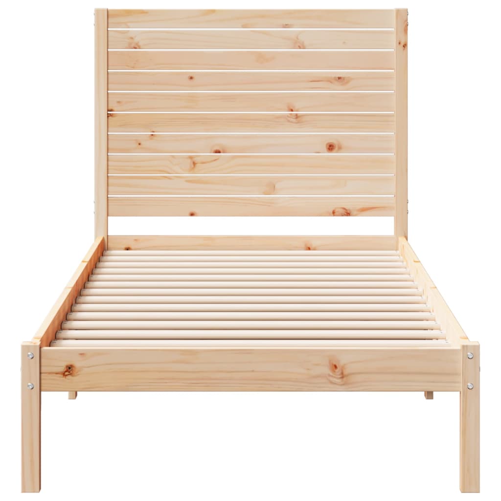 vidaXL Extra Long Bed Frame without Mattress 100x210 cm Solid Wood