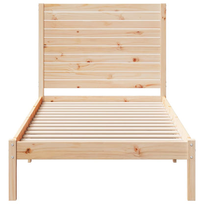 vidaXL Extra Long Bed Frame without Mattress 100x210 cm Solid Wood