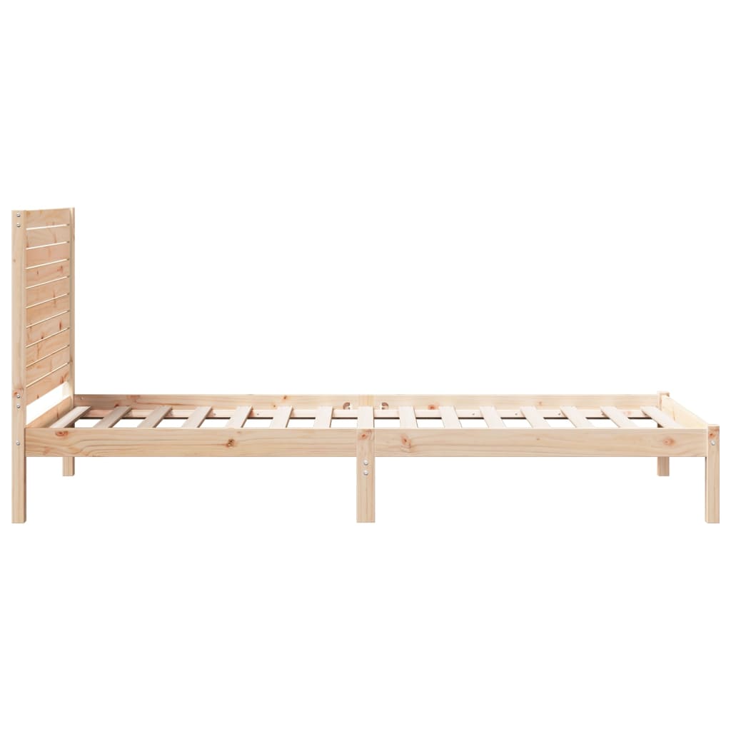 vidaXL Extra Long Bed Frame without Mattress 100x210 cm Solid Wood