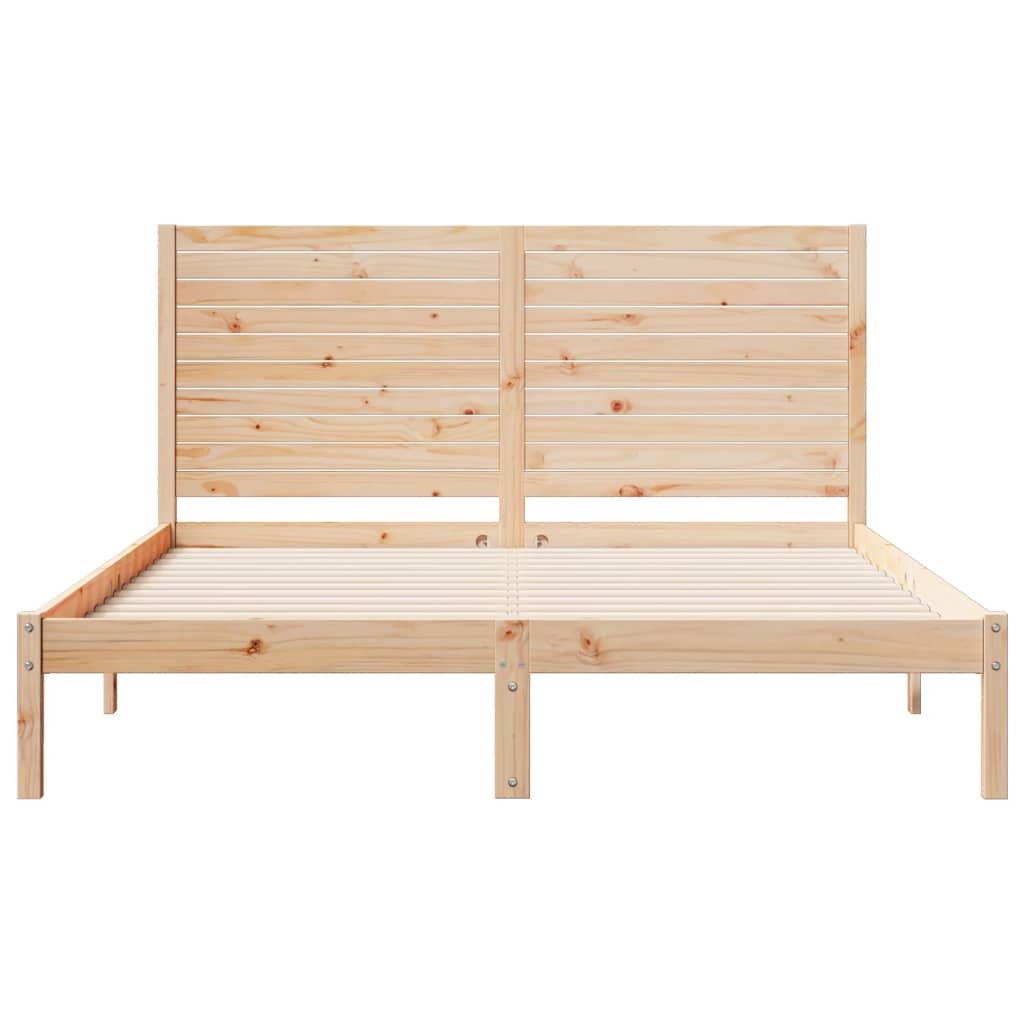 vidaXL Extra Long Bed Frame without Mattress 140x210 cm Solid Wood