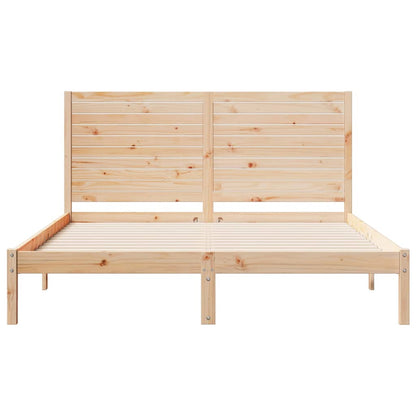 vidaXL Extra Long Bed Frame without Mattress 140x210 cm Solid Wood