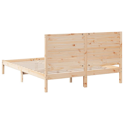 vidaXL Extra Long Bed Frame without Mattress 140x210 cm Solid Wood