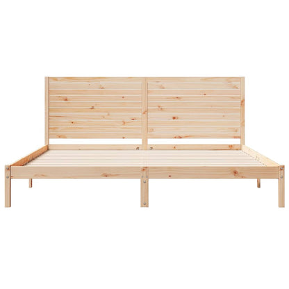 vidaXL Extra Long Bed Frame without Mattress 180x210 cm Solid Wood