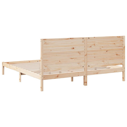 vidaXL Extra Long Bed Frame without Mattress 180x210 cm Solid Wood