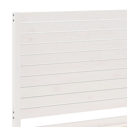 vidaXL Extra Long Bed Frame without Mattress White 180x210 cm Solid Wood