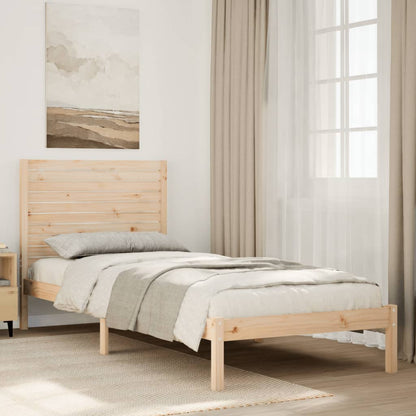 vidaXL Extra Long Bed Frame without Mattress 90x220 cm Solid Wood