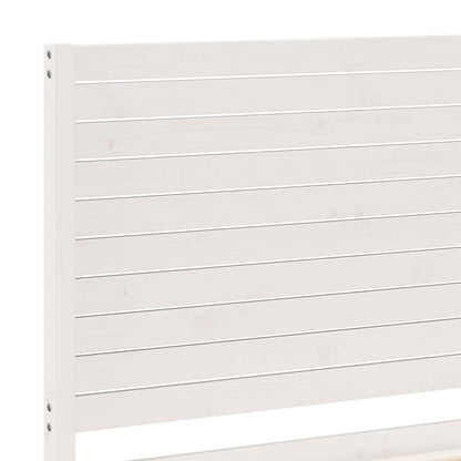 vidaXL Extra Long Bed Frame without Mattress White 90x220 cm Solid Wood