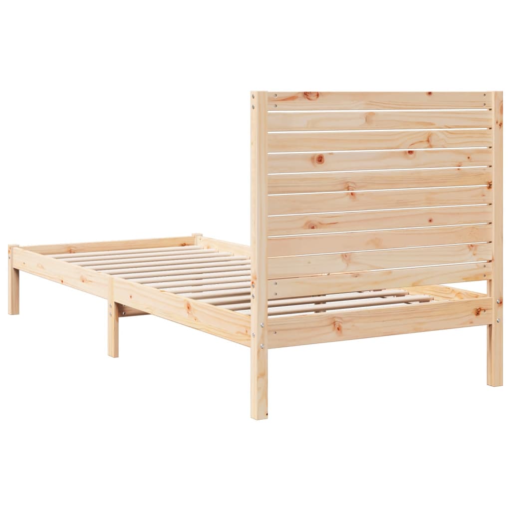 vidaXL Extra Long Bed Frame without Mattress 100x220 cm Solid Wood