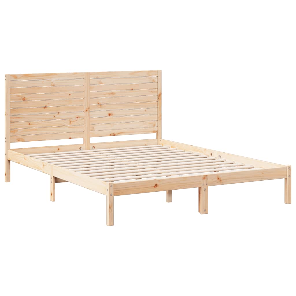 vidaXL Extra Long Bed Frame without Mattress 140x220 cm Solid Wood