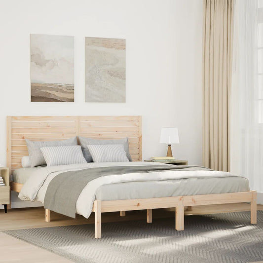 vidaXL Extra Long Bed Frame without Mattress 140x220 cm Solid Wood