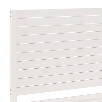 vidaXL Extra Long Bed Frame without Mattress White 180x220 cm Solid Wood