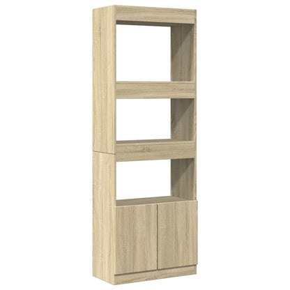 vidaXL Highboard Sonoma Oak 63x33x180 cm Engineered Wood