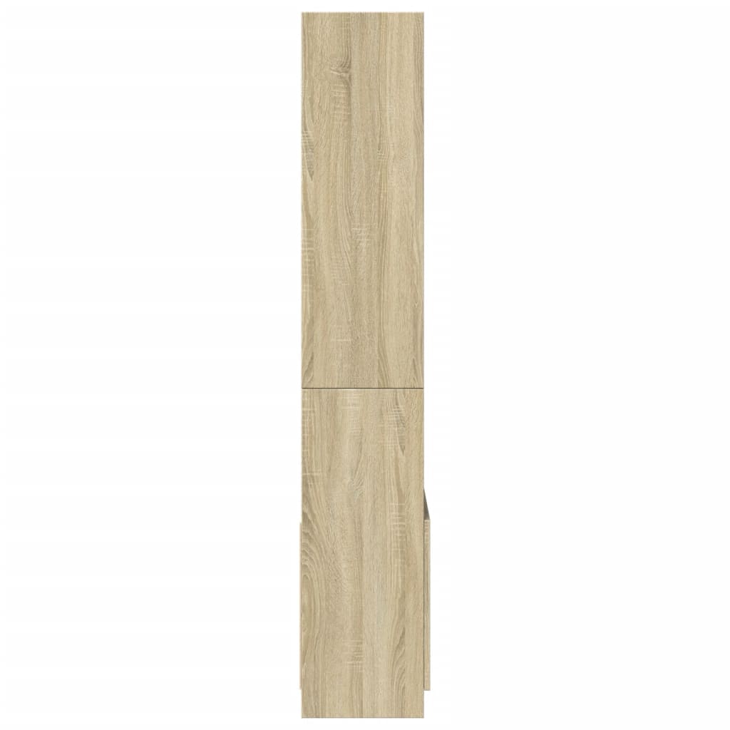 vidaXL Highboard Sonoma Oak 63x33x180 cm Engineered Wood