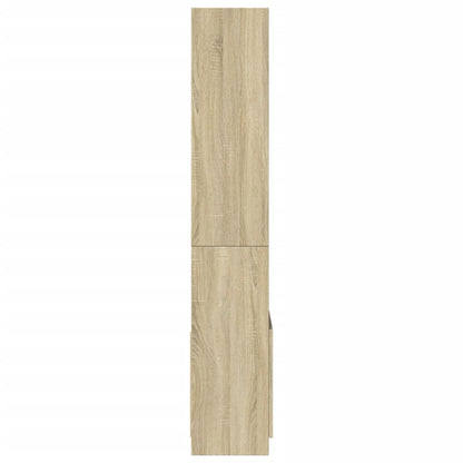 vidaXL Highboard Sonoma Oak 63x33x180 cm Engineered Wood