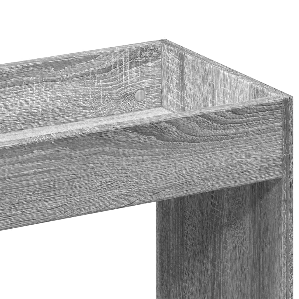 vidaXL Highboard Grey Sonoma 63x33x180 cm Engineered Wood
