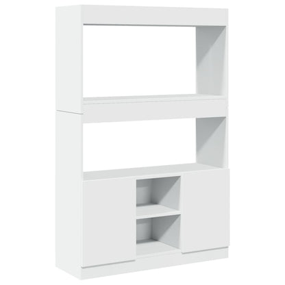 vidaXL Highboard White 92x33x140 cm Engineered Wood