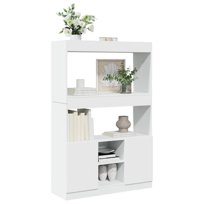 vidaXL Highboard White 92x33x140 cm Engineered Wood