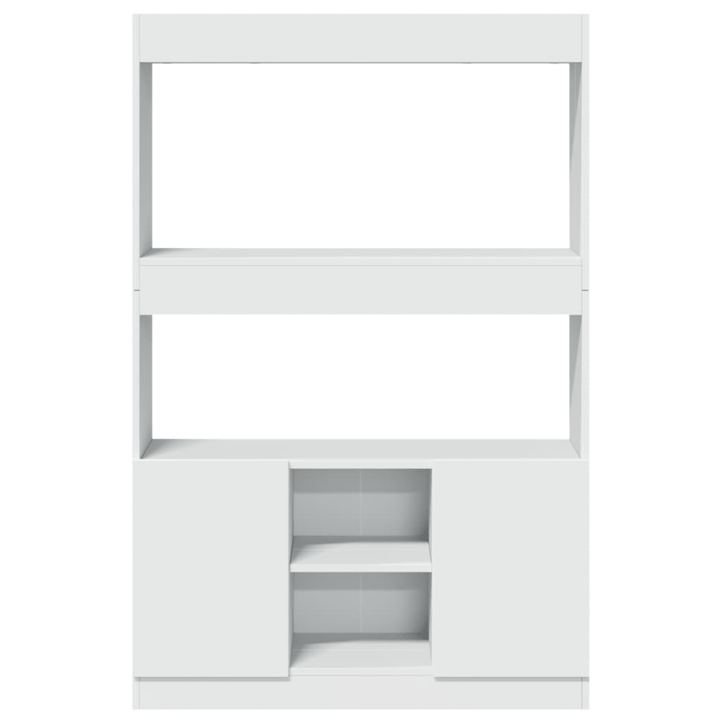 vidaXL Highboard White 92x33x140 cm Engineered Wood