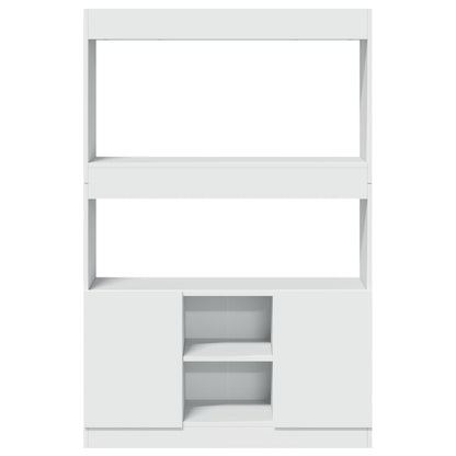 vidaXL Highboard White 92x33x140 cm Engineered Wood