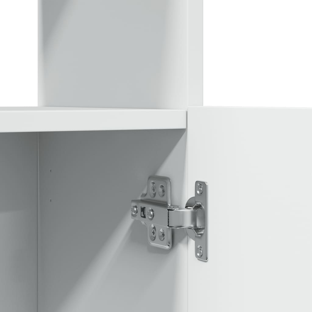 vidaXL Highboard White 92x33x140 cm Engineered Wood