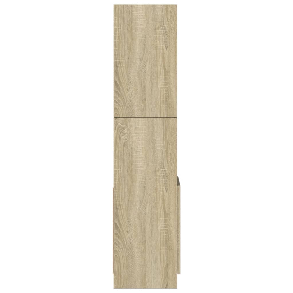 vidaXL Highboard Sonoma Oak 92x33x140 cm Engineered Wood