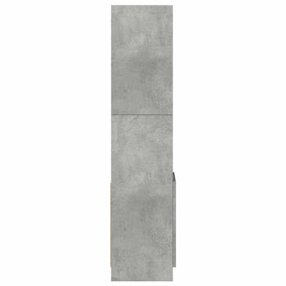 vidaXL Highboard Concrete Grey 92x33x140 cm Engineered Wood