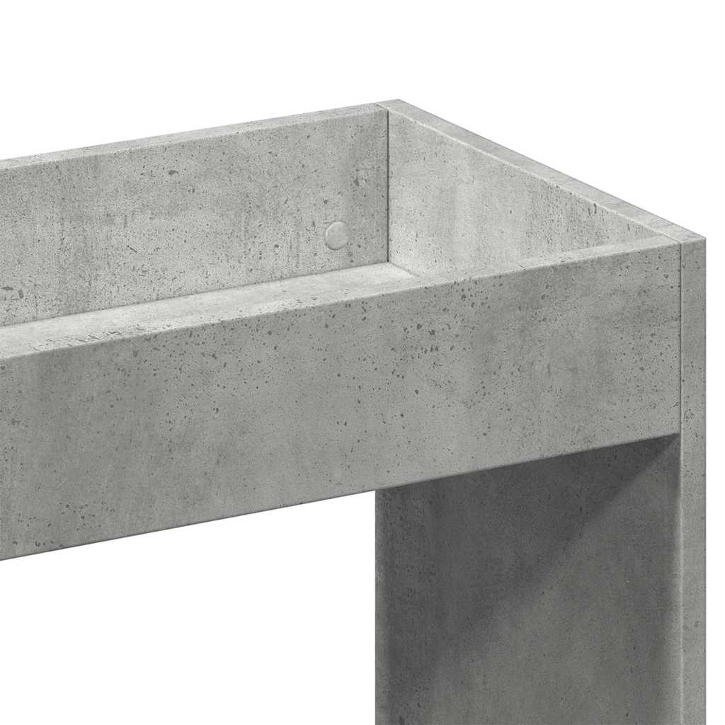 vidaXL Highboard Concrete Grey 92x33x140 cm Engineered Wood