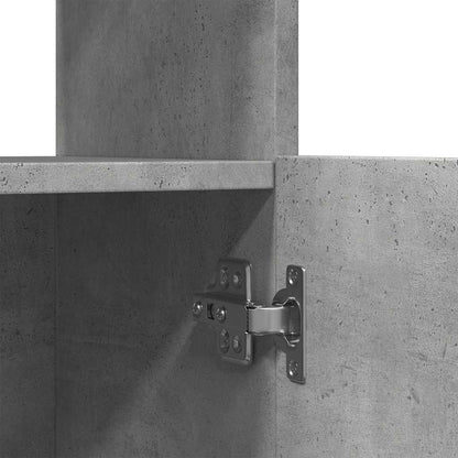 vidaXL Highboard Concrete Grey 92x33x140 cm Engineered Wood