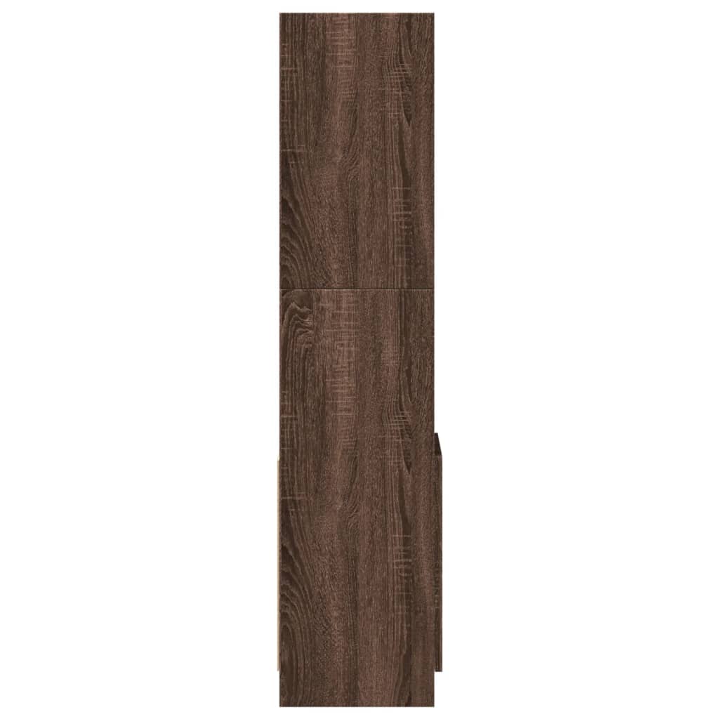 vidaXL Highboard Brown Oak 92x33x140 cm Engineered Wood