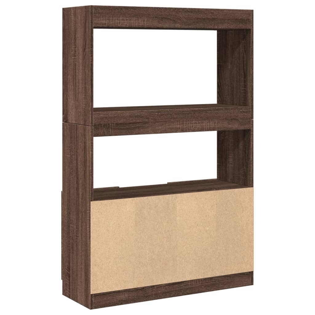 vidaXL Highboard Brown Oak 92x33x140 cm Engineered Wood