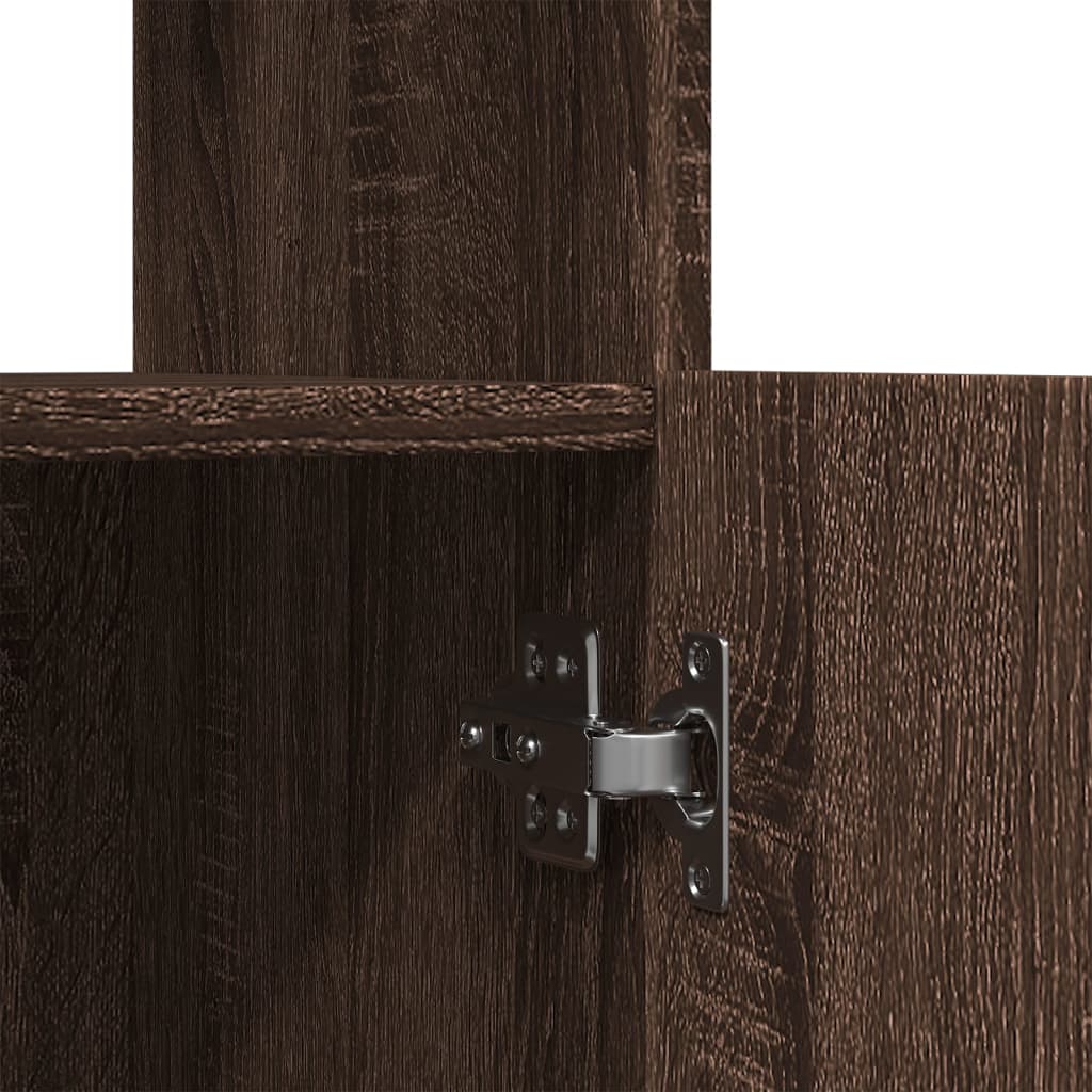 vidaXL Highboard Brown Oak 92x33x140 cm Engineered Wood