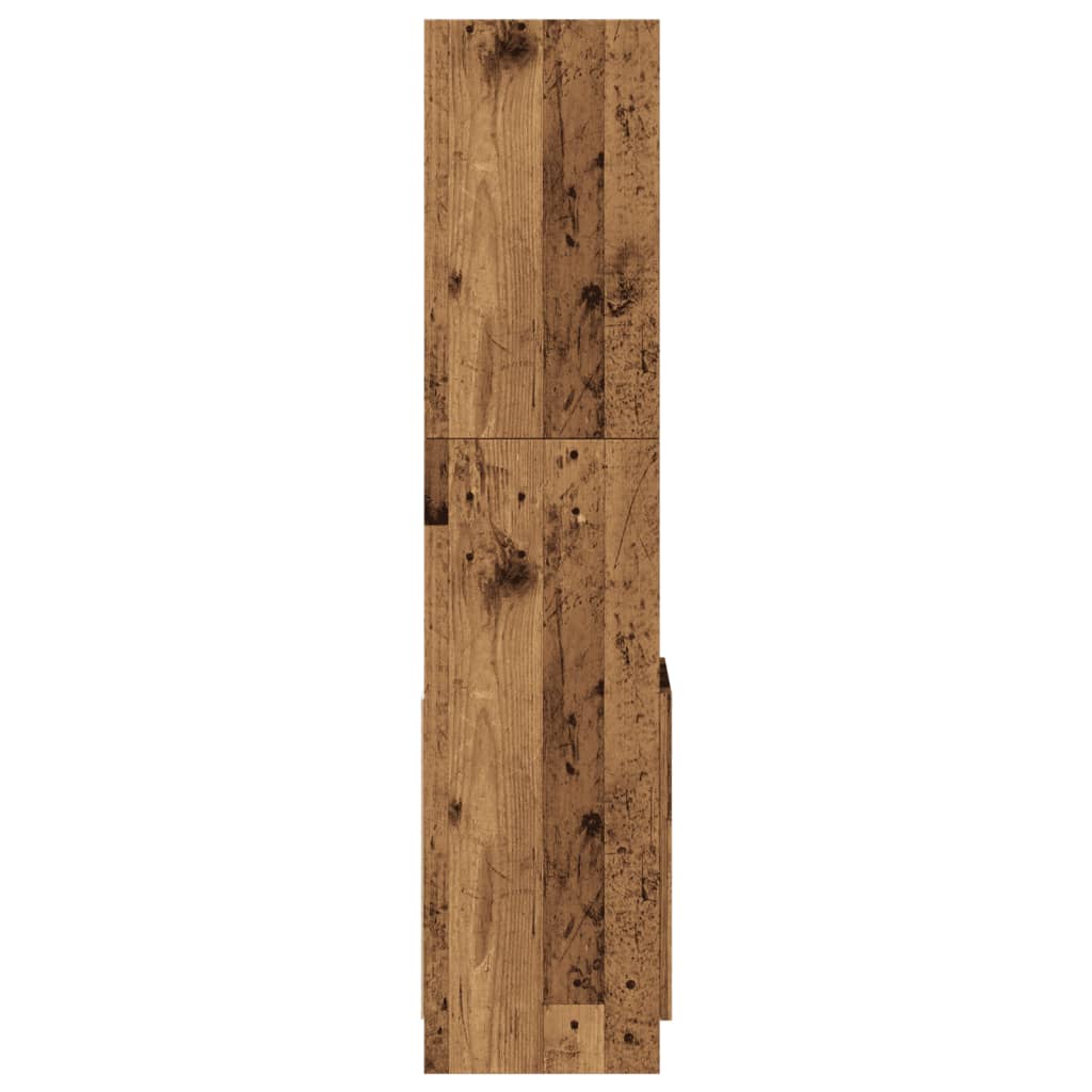 vidaXL Highboard Old Wood 92x33x140 cm Engineered Wood