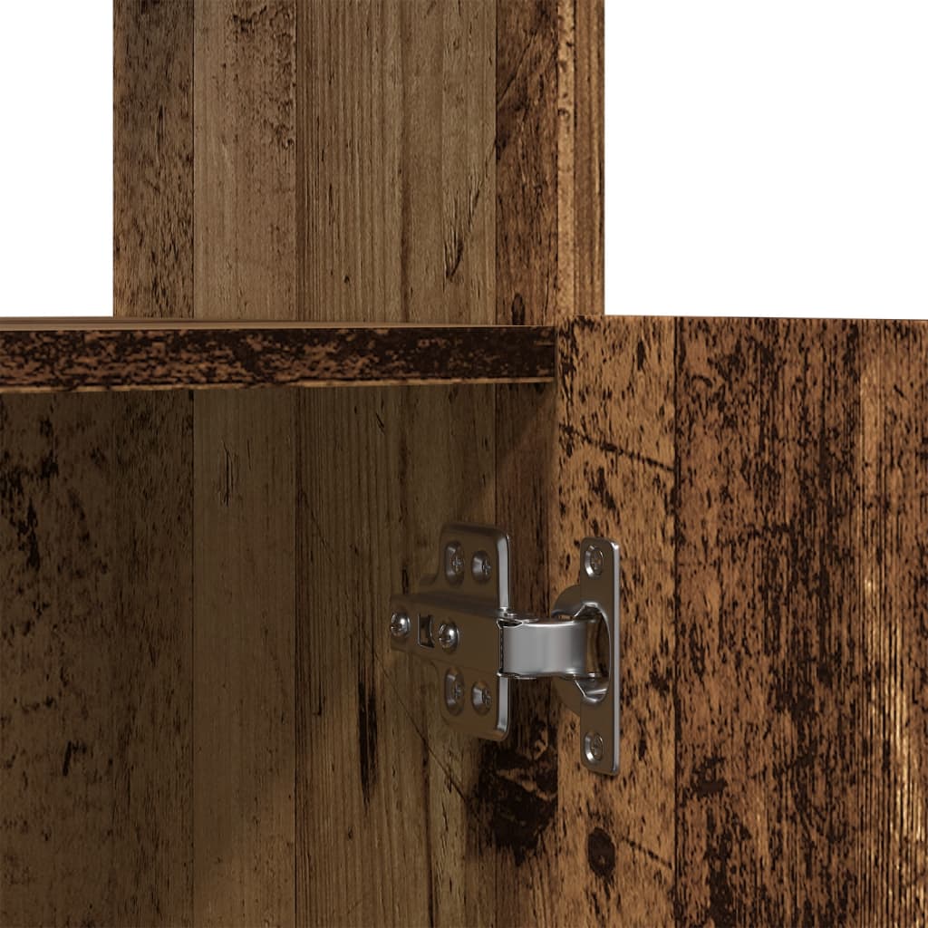 vidaXL Highboard Old Wood 92x33x140 cm Engineered Wood
