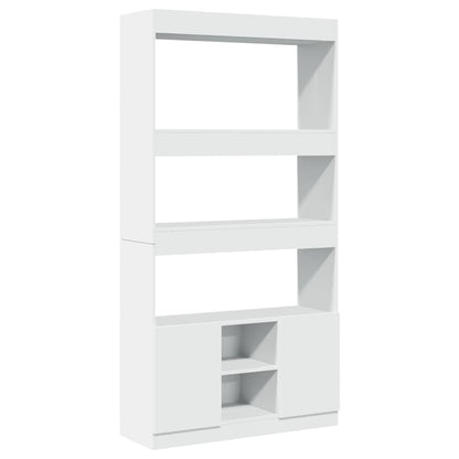 vidaXL Highboard White 92x33x180 cm Engineered Wood