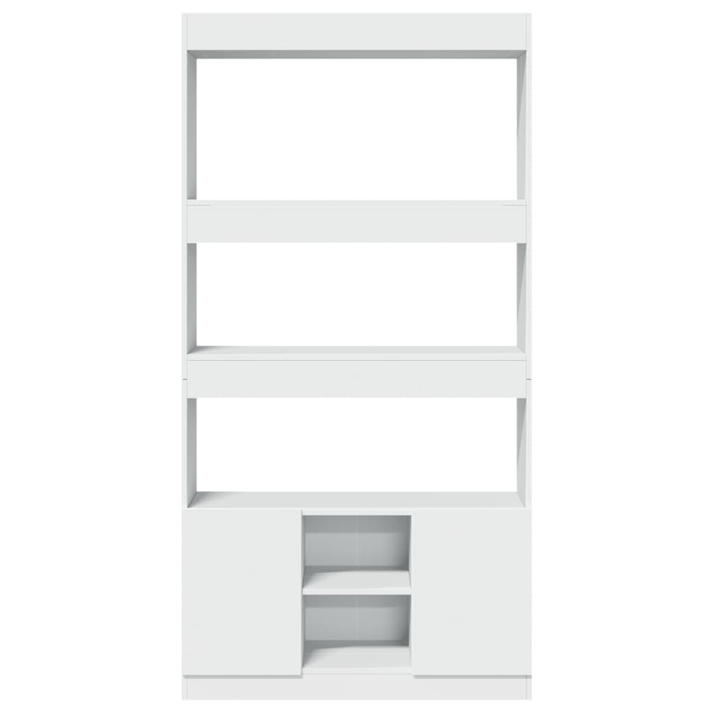 vidaXL Highboard White 92x33x180 cm Engineered Wood