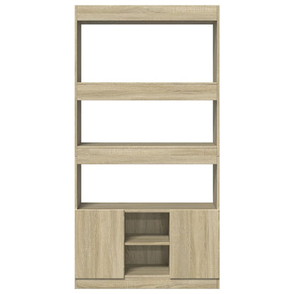 vidaXL Highboard Sonoma Oak 92x33x180 cm Engineered Wood