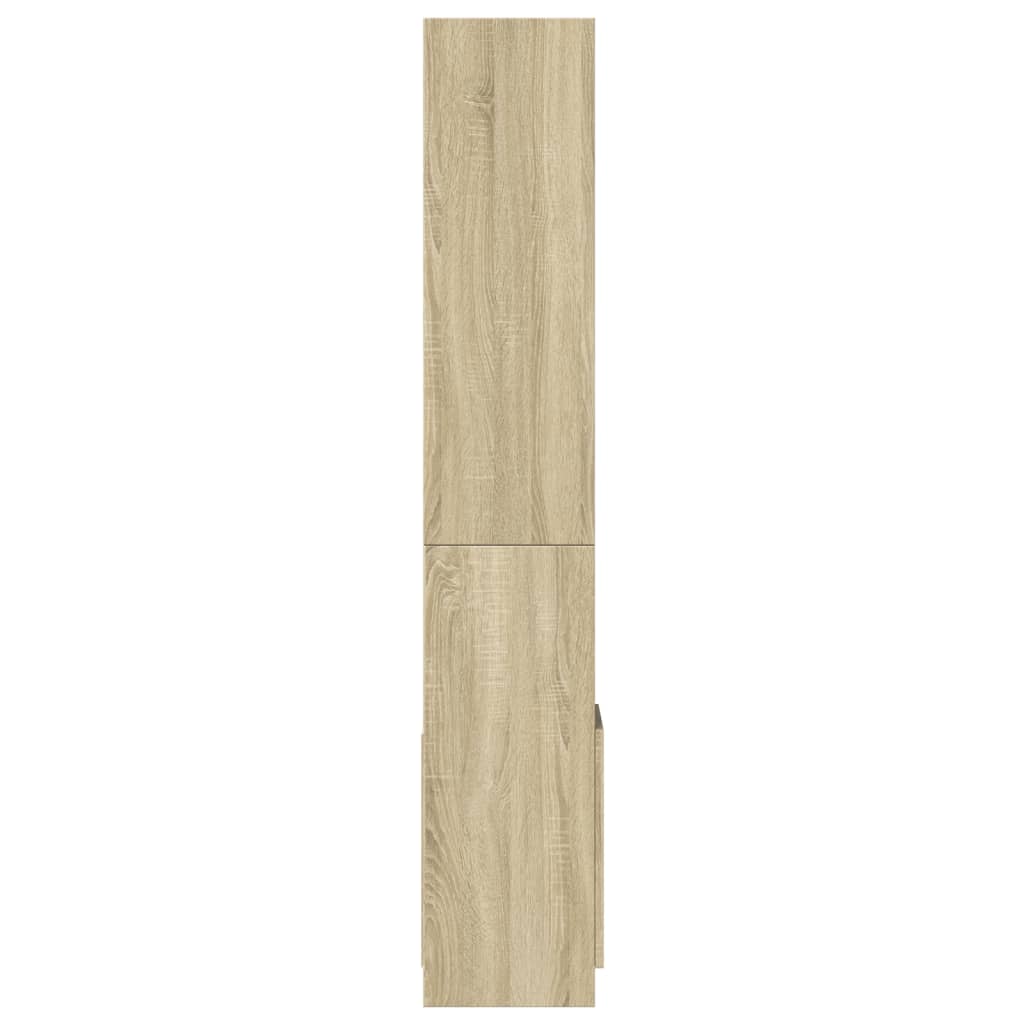 vidaXL Highboard Sonoma Oak 92x33x180 cm Engineered Wood