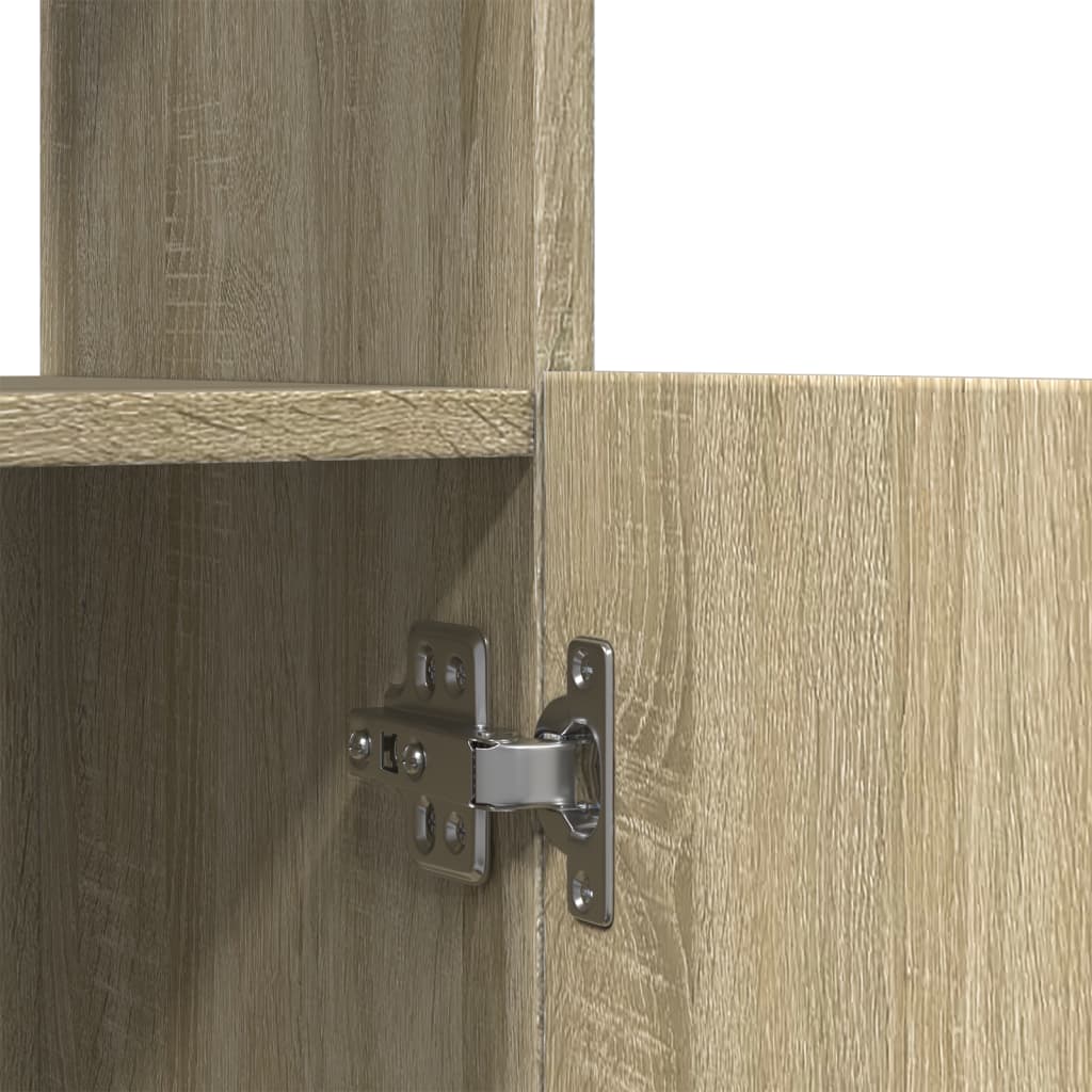 vidaXL Highboard Sonoma Oak 92x33x180 cm Engineered Wood