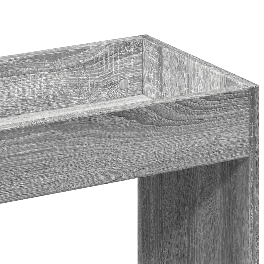 vidaXL Highboard Grey Sonoma 92x33x180 cm Engineered Wood