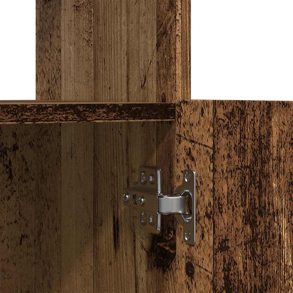 vidaXL Highboard Old Wood 92x33x180 cm Engineered Wood