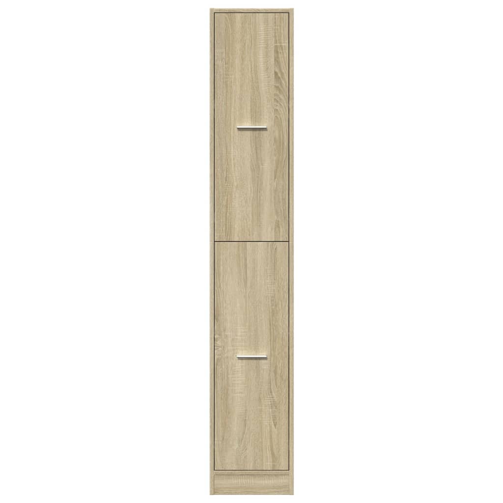 vidaXL Apothecary Cabinet Sonoma Oak 30x41x174.5 cm Engineered Wood