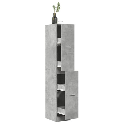 vidaXL Apothecary Cabinet Concrete Grey 30x41x174,5 cm Engineered Wood