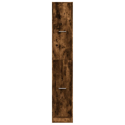 vidaXL Apothecary Cabinet Smoked Oak 30x41x174.5 cm Engineered Wood