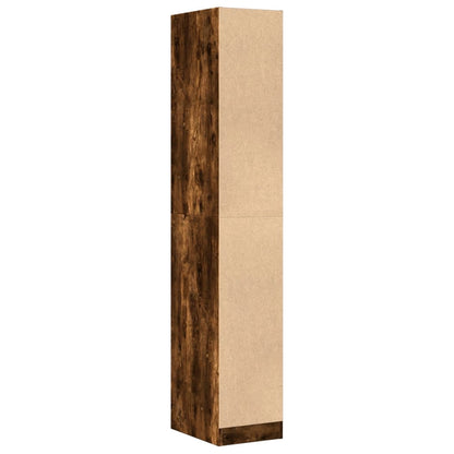 vidaXL Apothecary Cabinet Smoked Oak 30x41x174.5 cm Engineered Wood