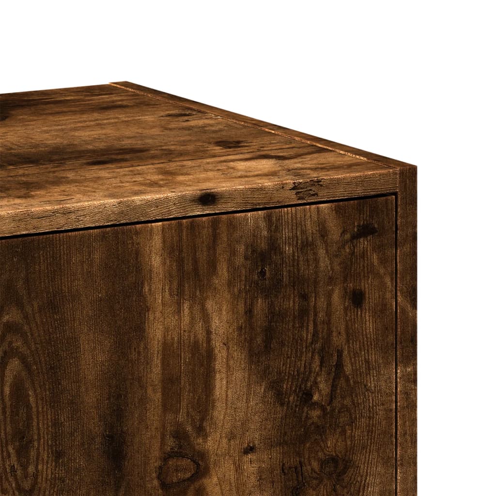 vidaXL Apothecary Cabinet Smoked Oak 30x41x174.5 cm Engineered Wood
