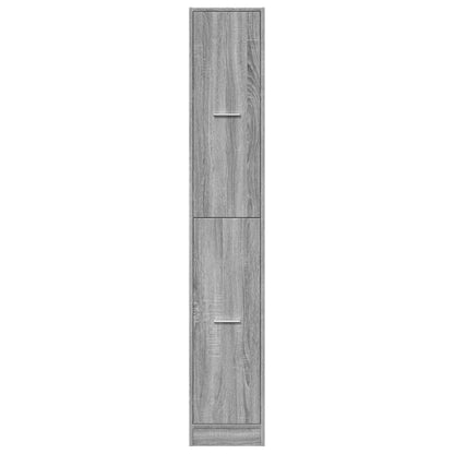 vidaXL Apothecary Cabinet Grey Sonoma 30x41x174.5 cm Engineered Wood