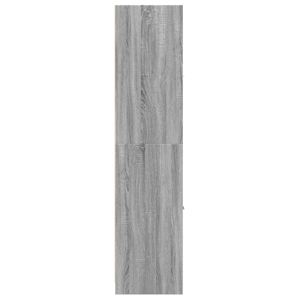 vidaXL Apothecary Cabinet Grey Sonoma 30x41x174.5 cm Engineered Wood