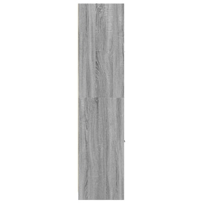 vidaXL Apothecary Cabinet Grey Sonoma 30x41x174.5 cm Engineered Wood