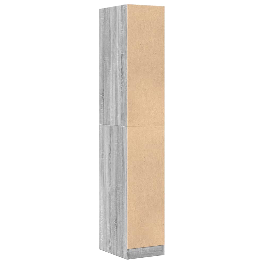 vidaXL Apothecary Cabinet Grey Sonoma 30x41x174.5 cm Engineered Wood