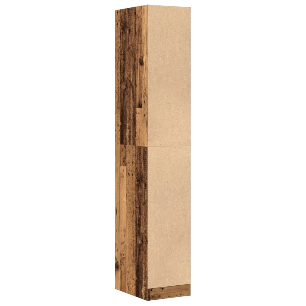 vidaXL Apothecary Cabinet Old Wood 30x41x174.5 cm Engineered Wood
